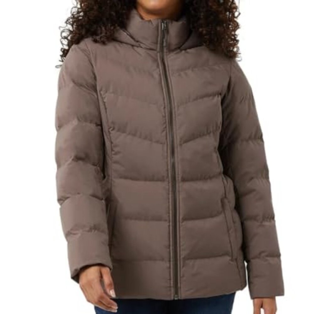 NWT 32 Degrees Heat Womens Winter Hooded Quilted Jacket Size Small $125 JK608